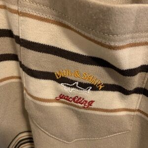 Paul & Shark beige long sleeve top. Men’s size medium